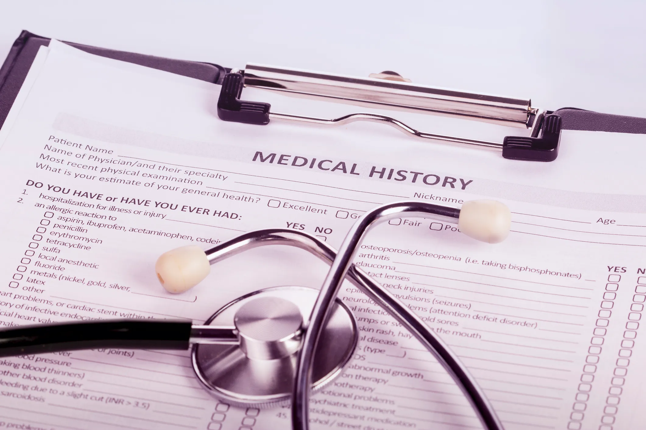 how far back can an insurance company request medical records
